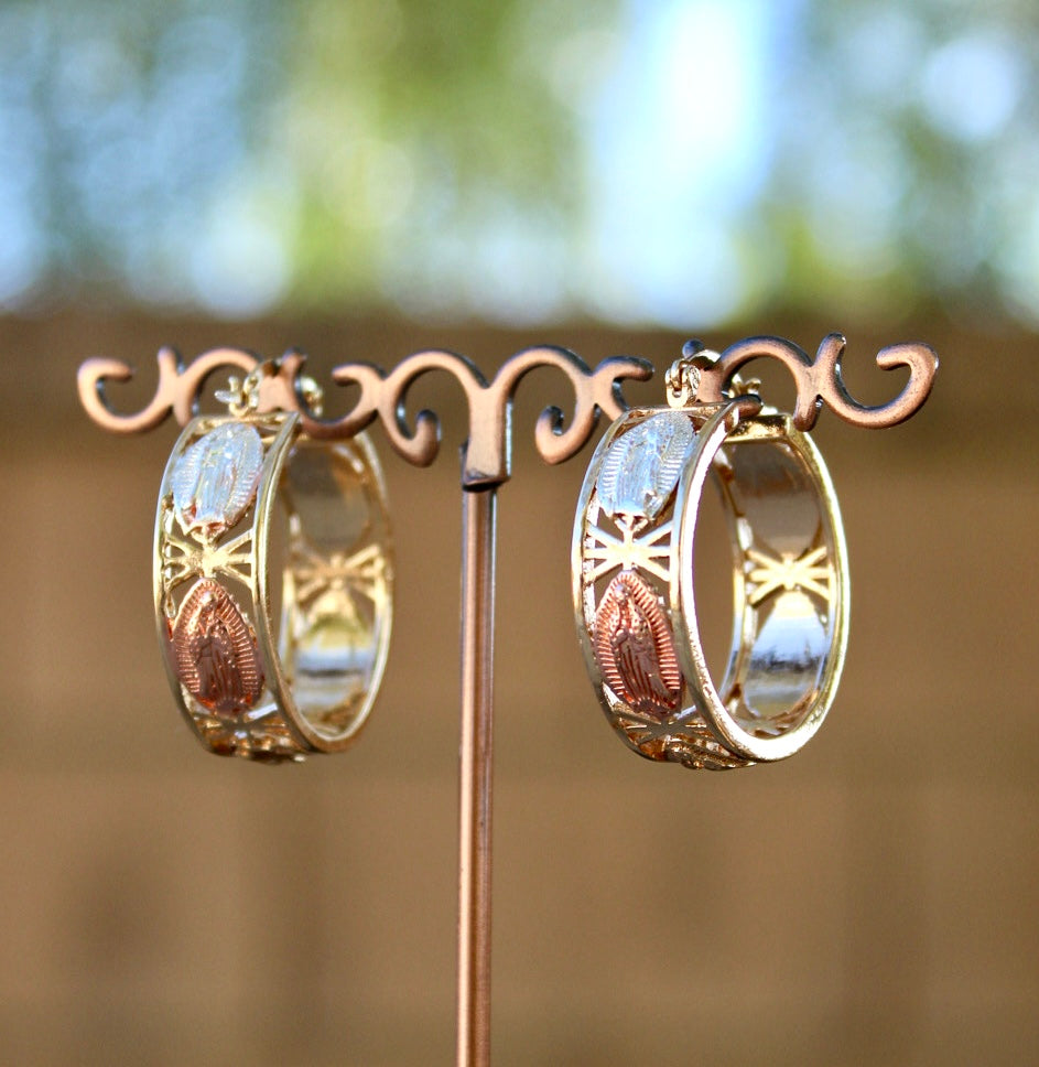 Virgin Mary Chunky Hoop
