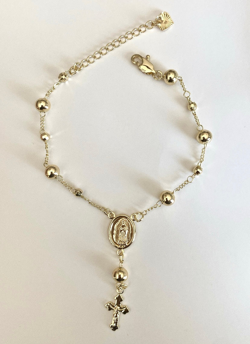 Gold Rosary Bracelet