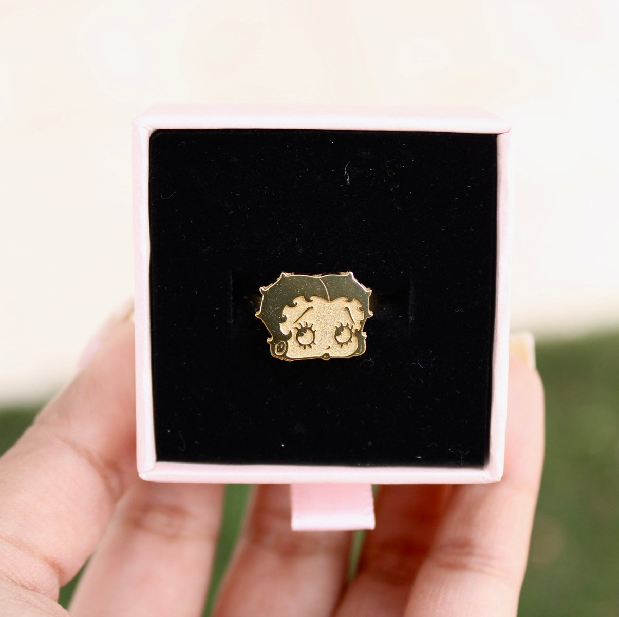 Betty Boop Stainless Steel Ring