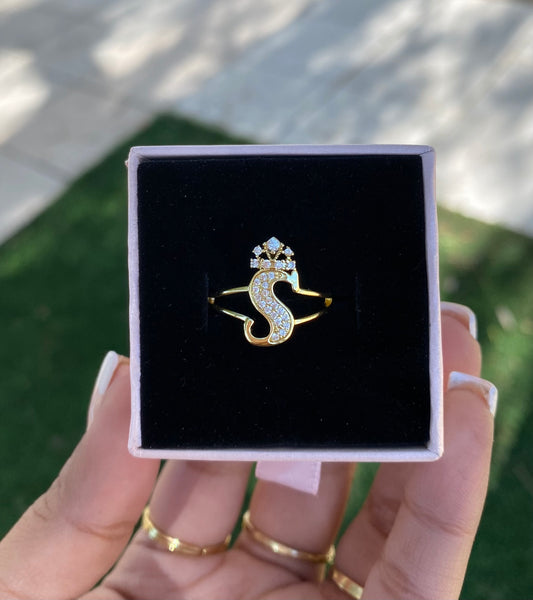 Initial with crown S