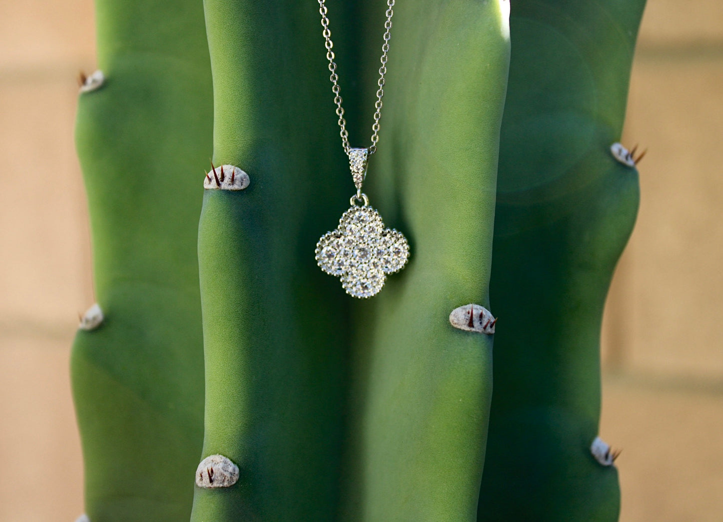 Silver Clover Necklace