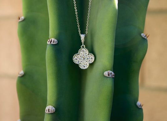 Silver Clover Necklace