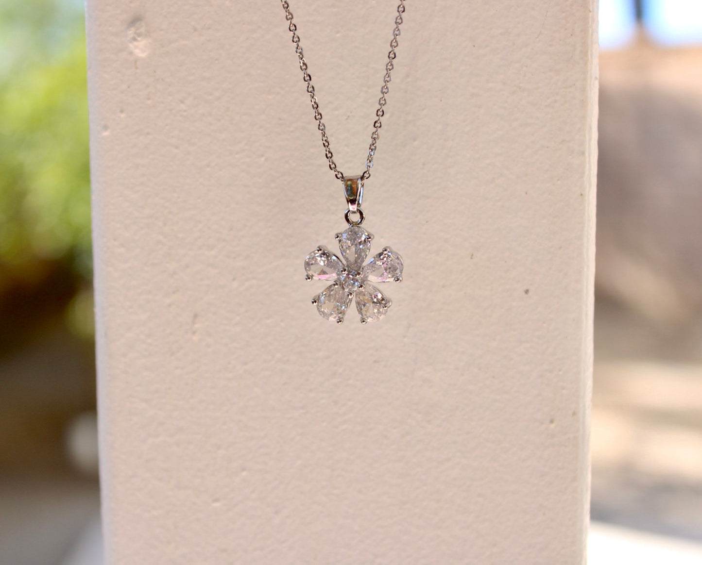 Silver Flower Necklace