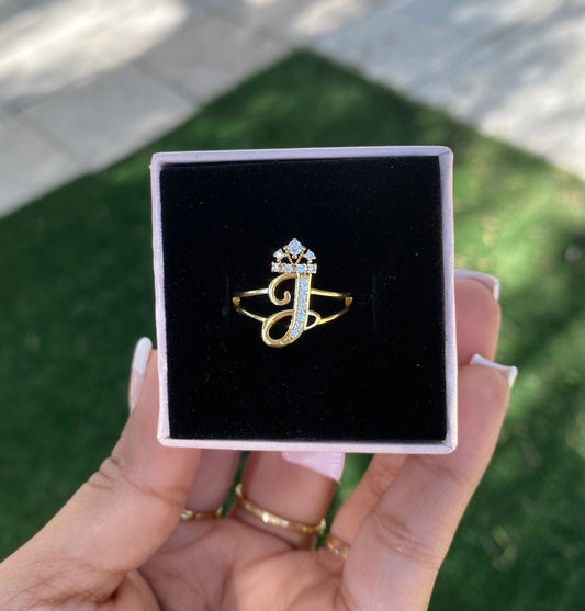 Initial with crown J