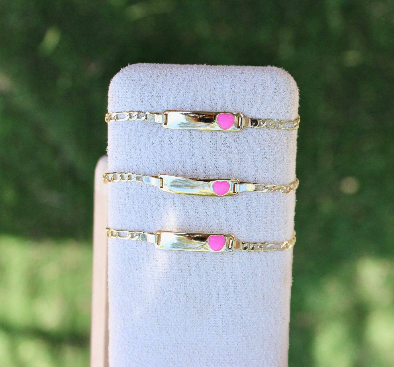 Kids Pink Corazón Bracelet