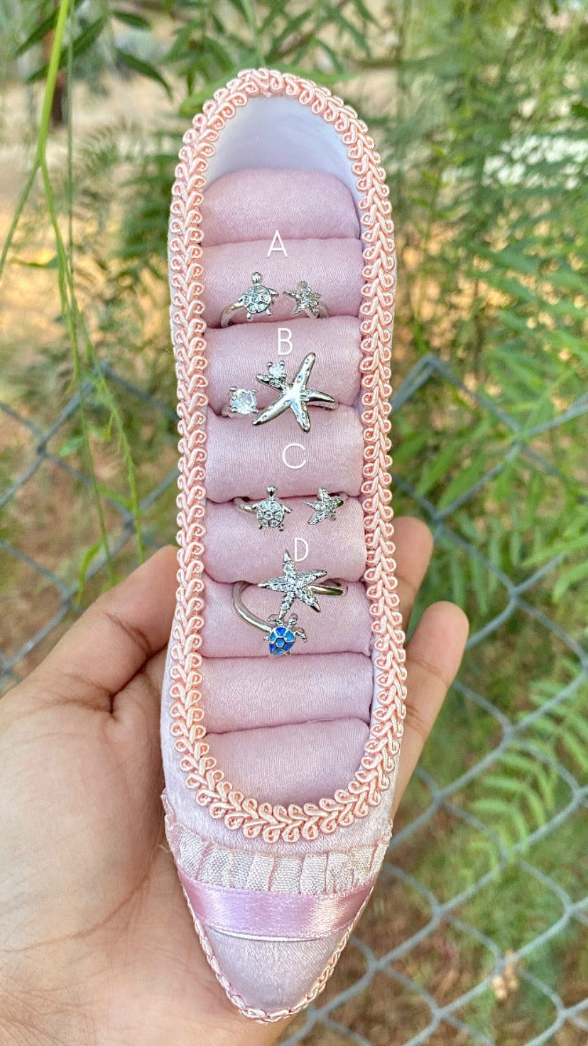 Silver Sealife Rings