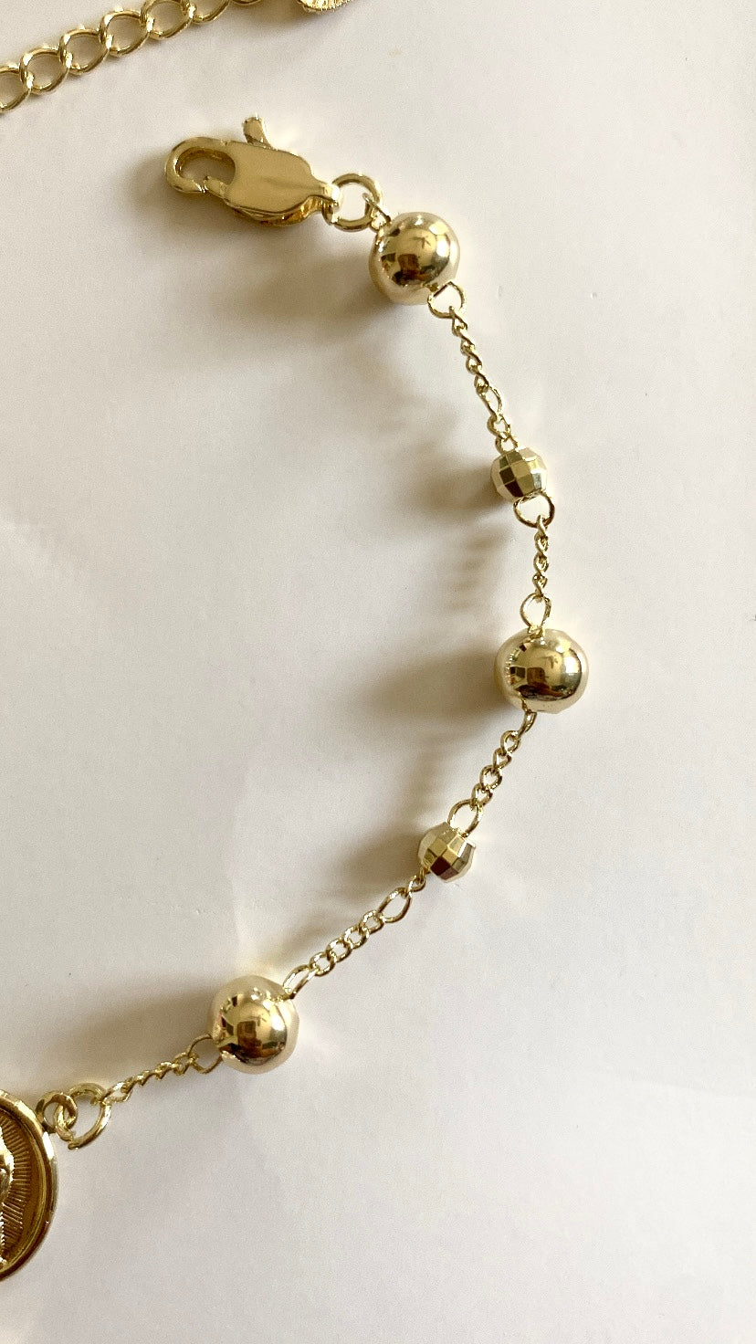 Gold Rosary Bracelet