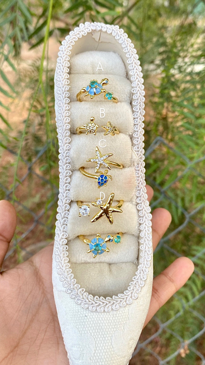 Sealife Adjustable Ring