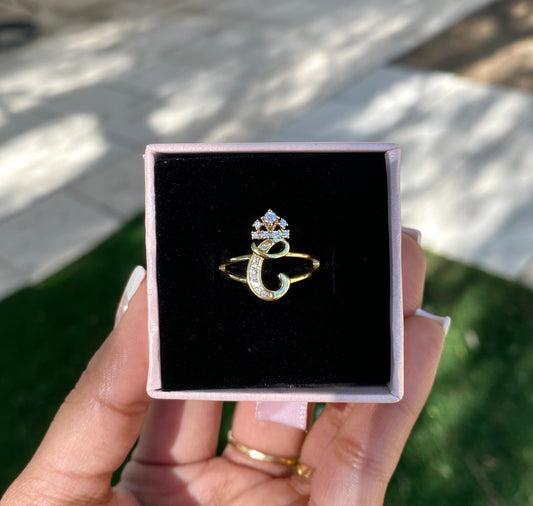 Initial with crown C