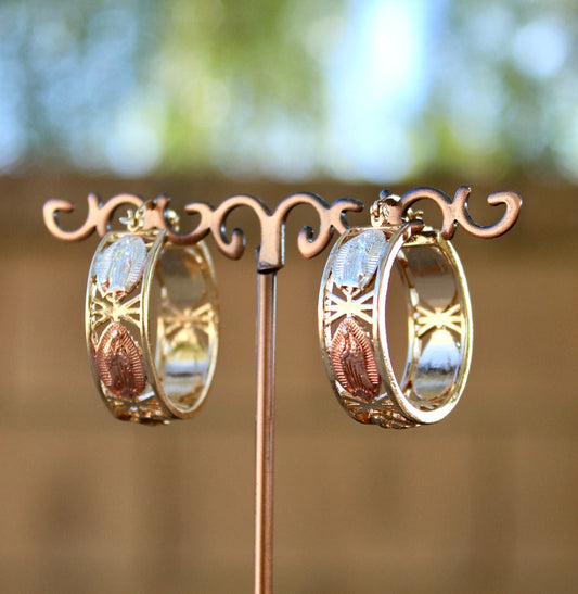 Virgin Mary Chunky Hoop