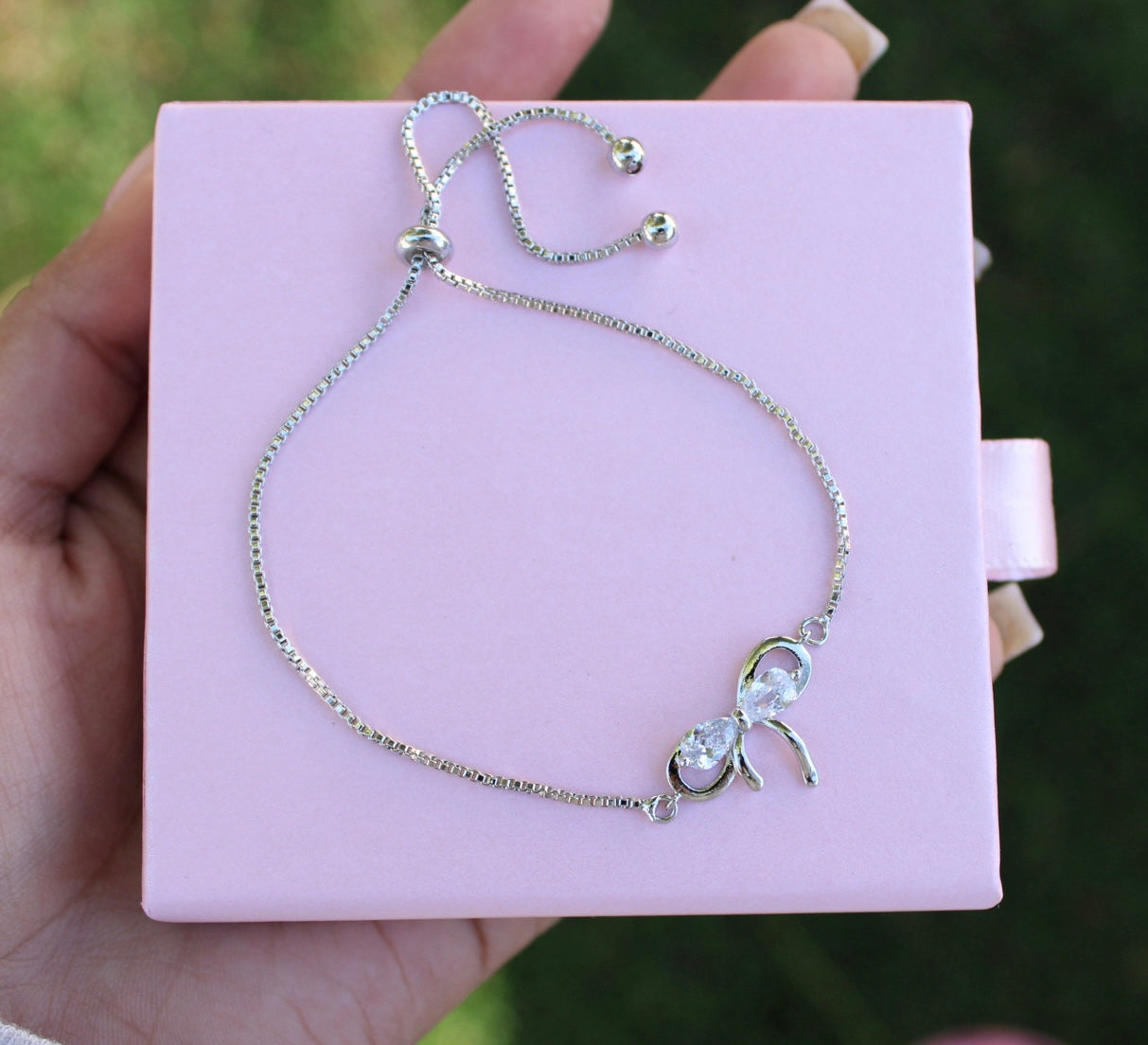 Silver Bow Bracelet